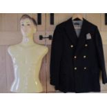 A French hanging mannequin together with a gents late 20th century Pierre Cardin blazer with a later