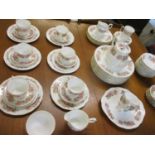 A Colclough dinner and tea service, 10 place setting