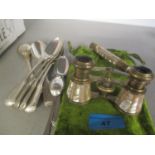 Six Victorian silver fiddle and thread pattern teaspoons and two 19th century teaspoons, along