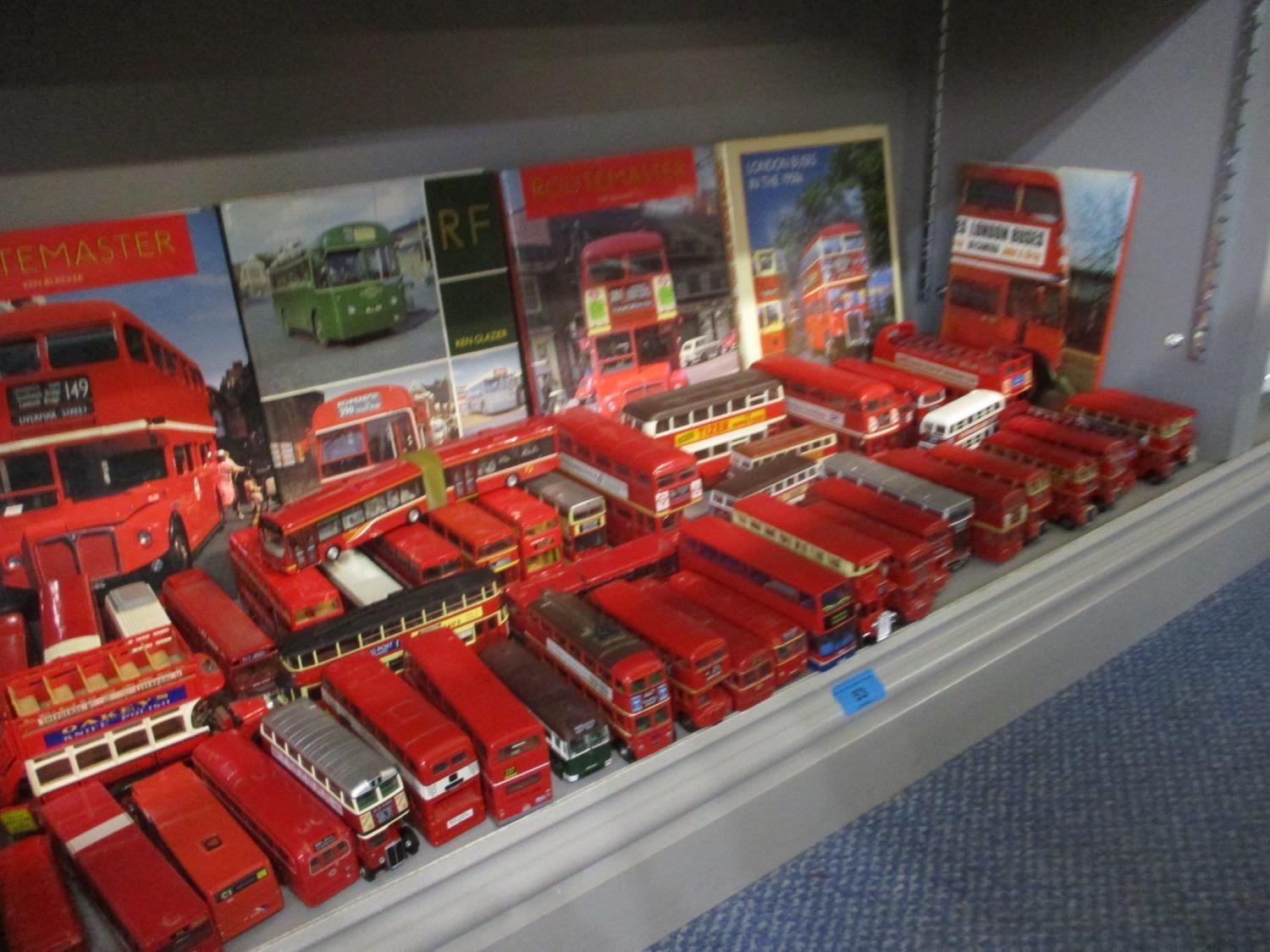 A collection of Corgi busses to include a Corgi Wright Artic bendy bus and other makers and a