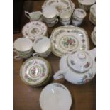 A Spode Peplow and Coalport Ming Rose tea and coffee items