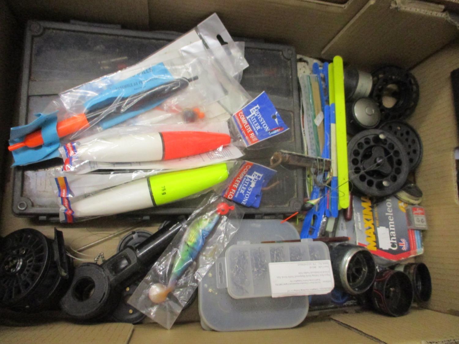 A large quantity of angling rods and reels, together with fishing related items - Image 2 of 4