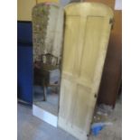 Three early 20th century French painted floor standing mirrors