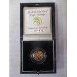 A boxed 1997 half sovereign