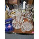 Modern glassware to include a pair of Royal Doulton brandy balloons in branded box, a glass