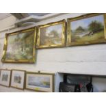 Three pictures to include Le Parson - a pair of country scenes, oil on canvas and L Gallon - a