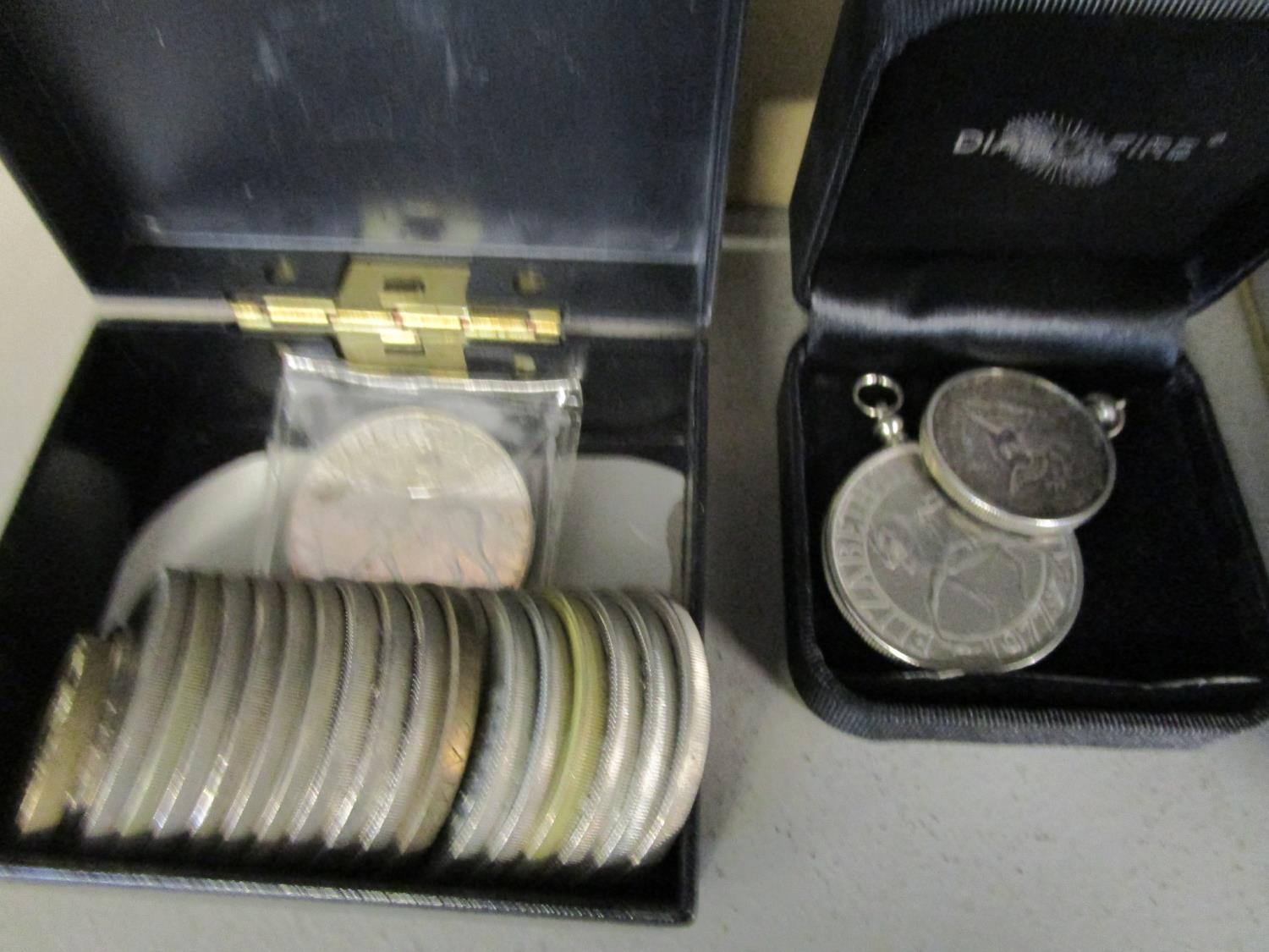 A quantity of coins and stamps to include one-dollar and half-dollar USA and Canadian coins, - Image 3 of 4