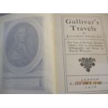 A 1926 Gulliver's Travels by Jonathan Swift and a copy of the Works by William Shakespeare