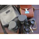 Two cased binoculars to include a pair of Carl Zeiss Jenopton