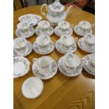 Royal Albert Brigadoon twelve place setting teaset with additional pieces