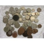 Coins to include pre and post WWII shillings and pennies