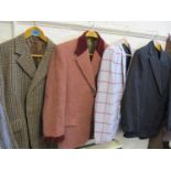 A Harris tweed blazer, Tommy Nutter blazer and others