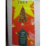 A boxed fibre optic 6' Christmas tree