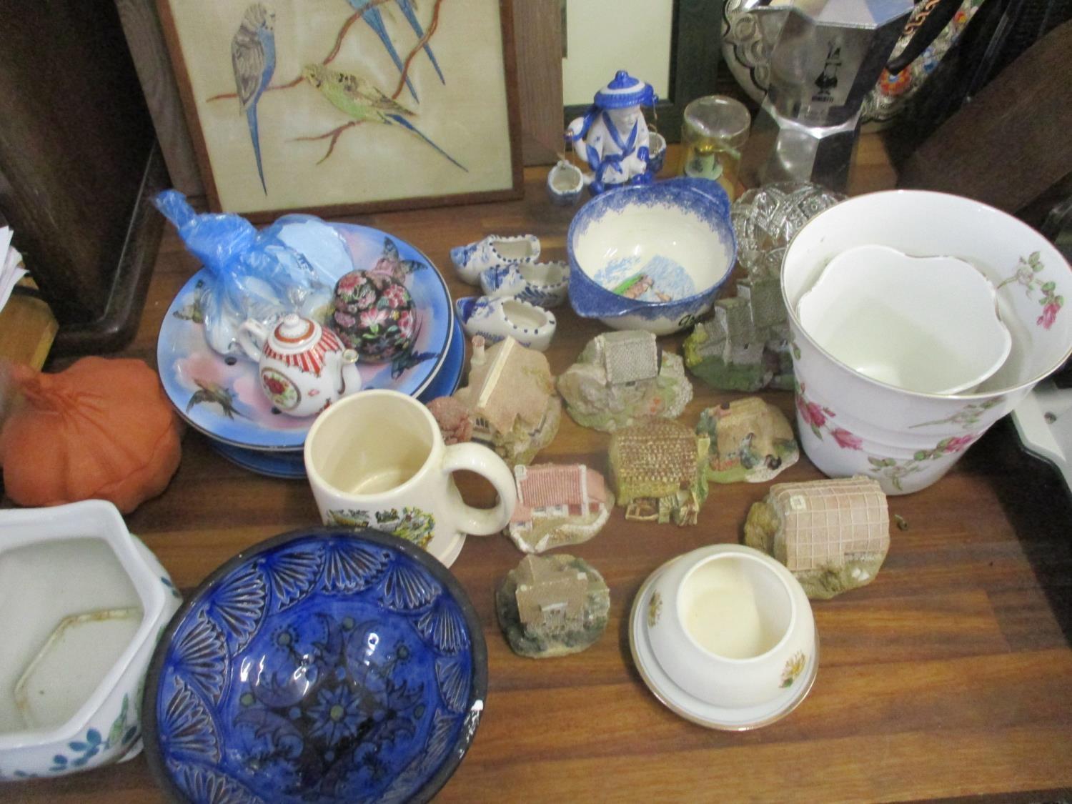 Pictures, brassware, jewellery boxes, a clock, silver plate and other items to include a Victorian - Image 2 of 3