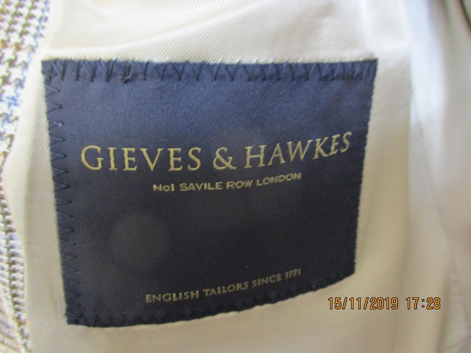 A Gieves & Hawkes gents wool, silk and linen jacket, size 40 short - Image 2 of 2