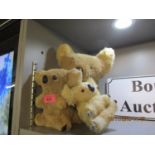 Three vintage soft toy Koala bears