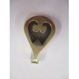 A 9ct gold mourning pendant, total weight 8.1g