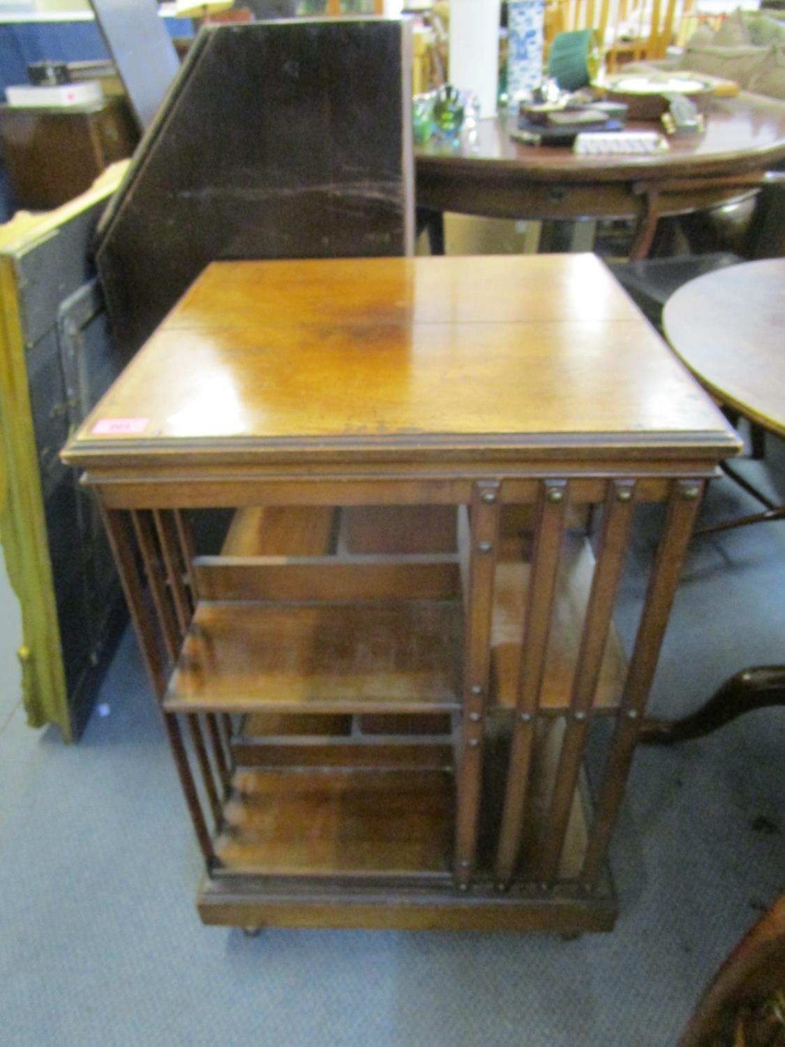 Victorian mahogany revolving bookcases - Image 3 of 4