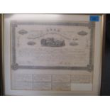 A confederate share certificate