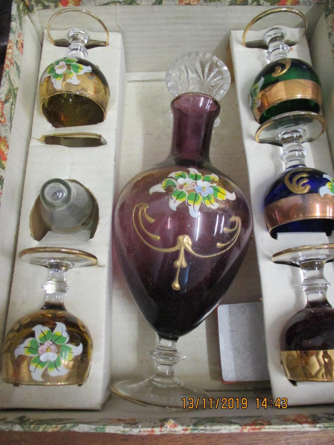 Glassware and ceramics to include a lacquered set, a decanter, vases, bowls and other items - Image 2 of 4