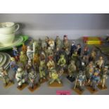 A collection of forty painted Del Prado lead figures to include British Soldiers and the Ski-Jager
