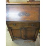 A 1930s/40s students oak bureau