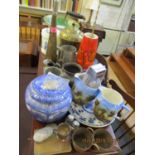 A mixed lot to include a small silver trophy, Poole retro vase, Sekonda watch and other items
