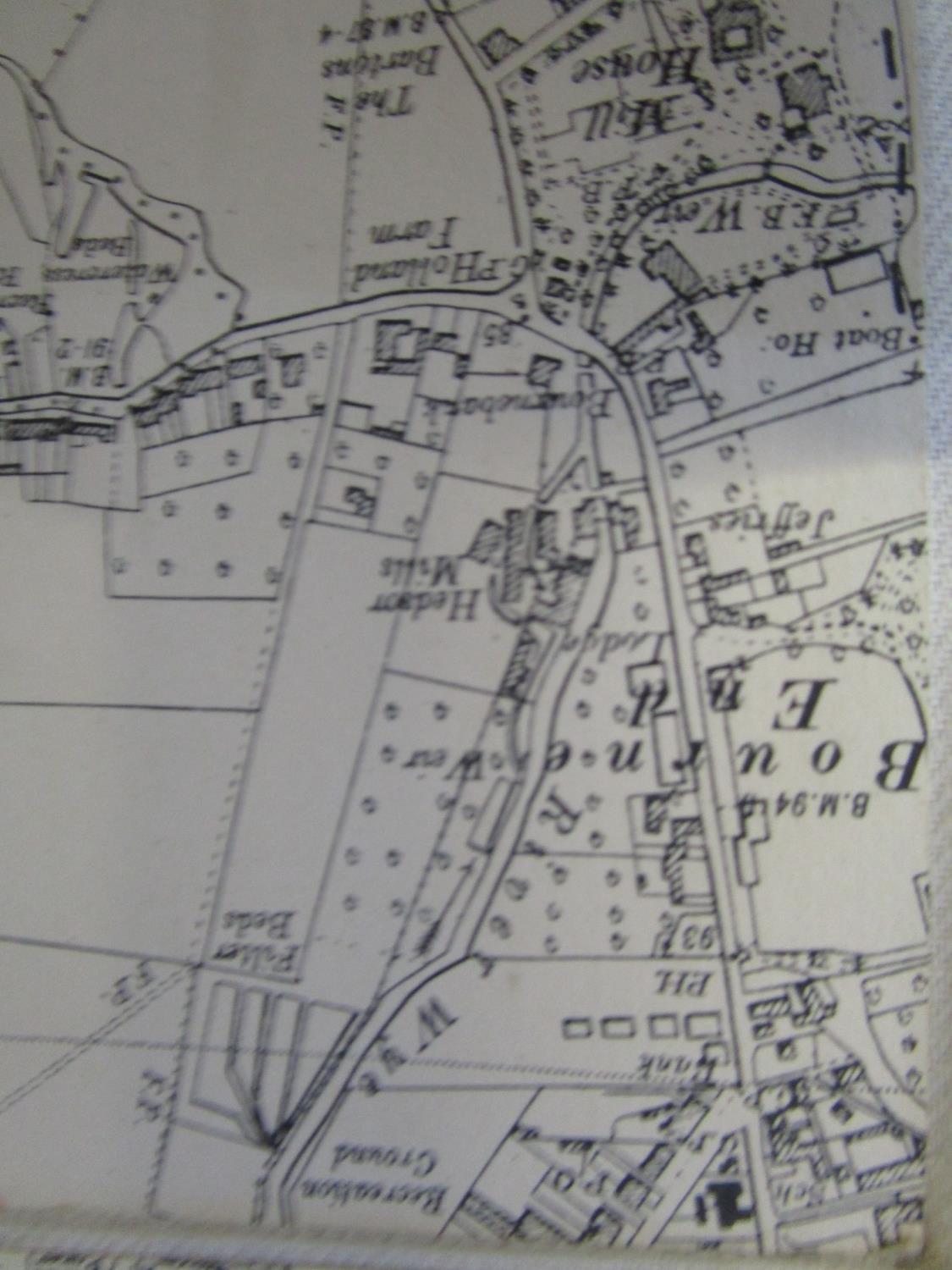 Cook Hammond & Kell Ltd Westminster, a large folding hessian backed map of Stoke Mandeville to the - Image 5 of 6