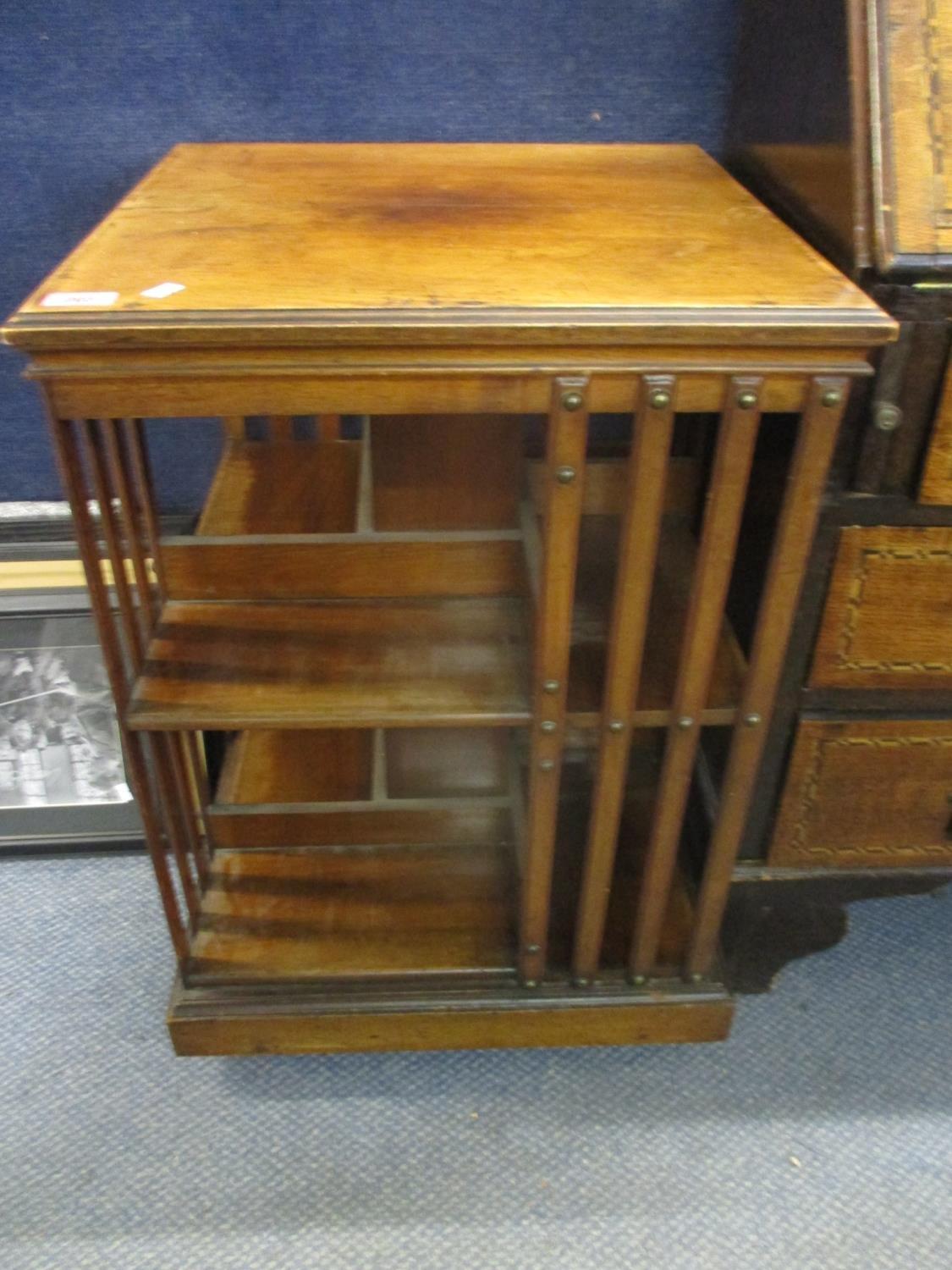 Victorian mahogany revolving bookcases