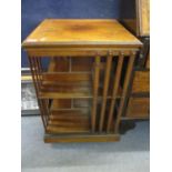 Victorian mahogany revolving bookcases