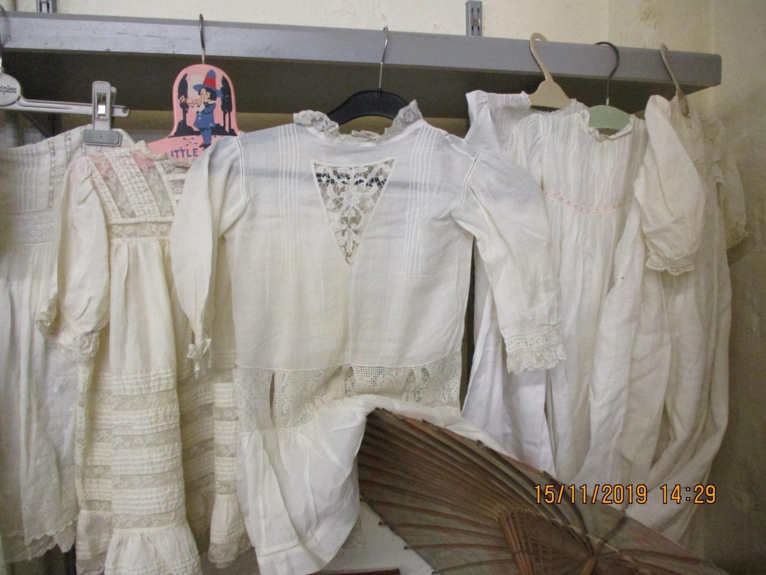 A collection of early 20th century children's clothing and later, to include christening dresses and - Image 2 of 4