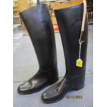 A pair of gents leather riding boots, size 10.5d, as new