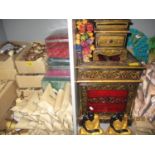 Painted boxes, Buddhas, raspberry and vanilla soaps and incense sticks, all brand new