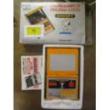 A boxed Snoopy SM-91 Nintendo Game & Watch Panorama screen