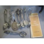 A selection of Hans Christian Andersen Fairy-tale spoon collection and others with certificates