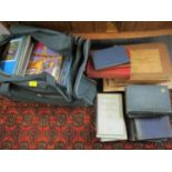 A collection of Aeroplane Monthly magazines held in a Carlton International bag, various manuals and