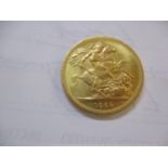 A 1968 gold sovereign