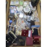 A selection of mainly costume jewellery to include watches, boxed necklaces and other items