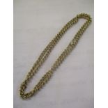 A 9ct gold chain link necklace, 27.7g