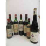 Seven bottles to include Weingut Jurgen Wurth, Niersteiner 1945, two bottles of Chateau Gran-Puy