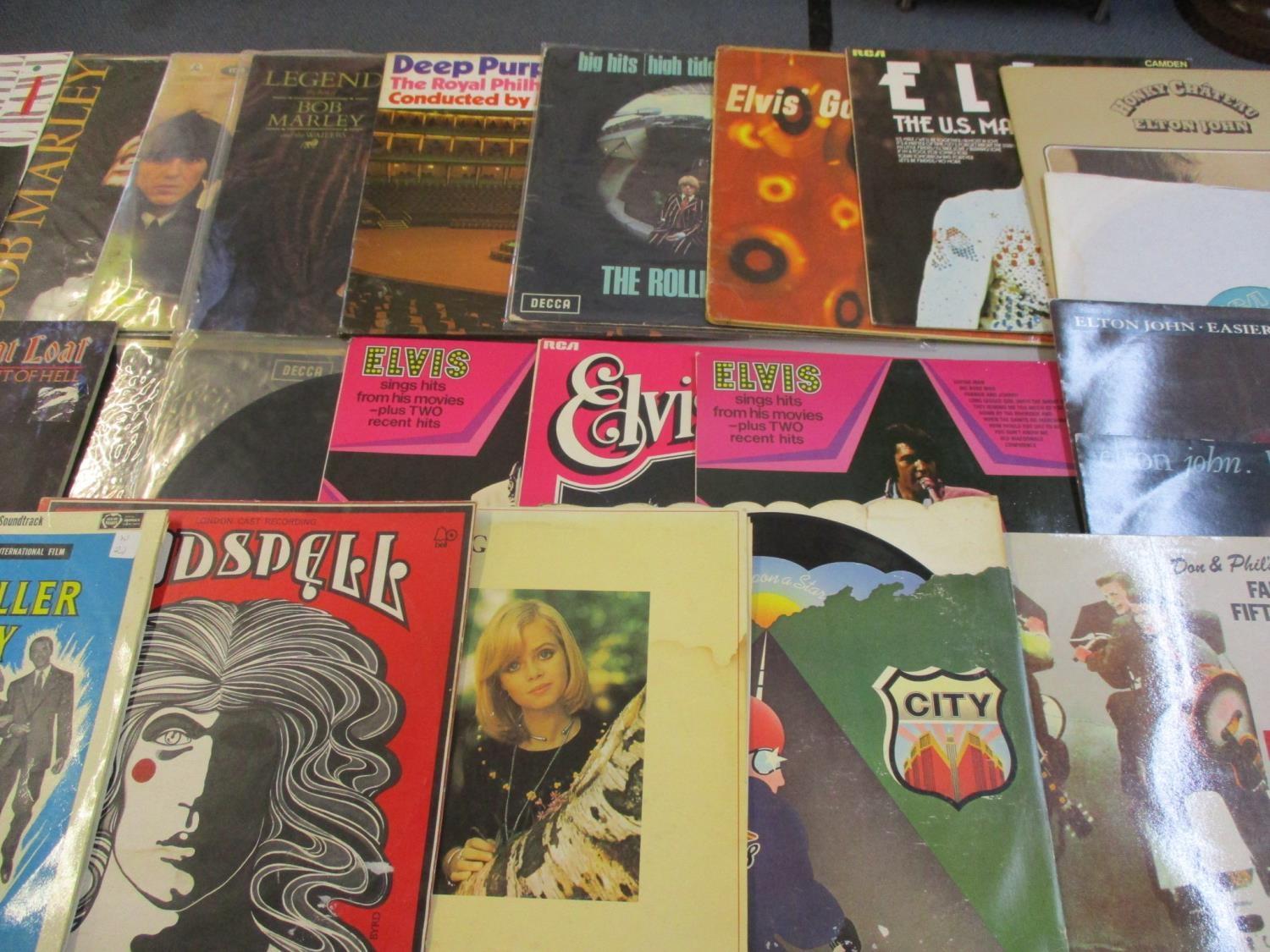 Records to include Beatles, Bob Marley, Rolling Stones, Elvis, Elton John, Billy Idol and others - Image 3 of 4