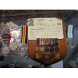 A group of British and Canadian campaign medals to include a North West 1885 Canada medal A/F with