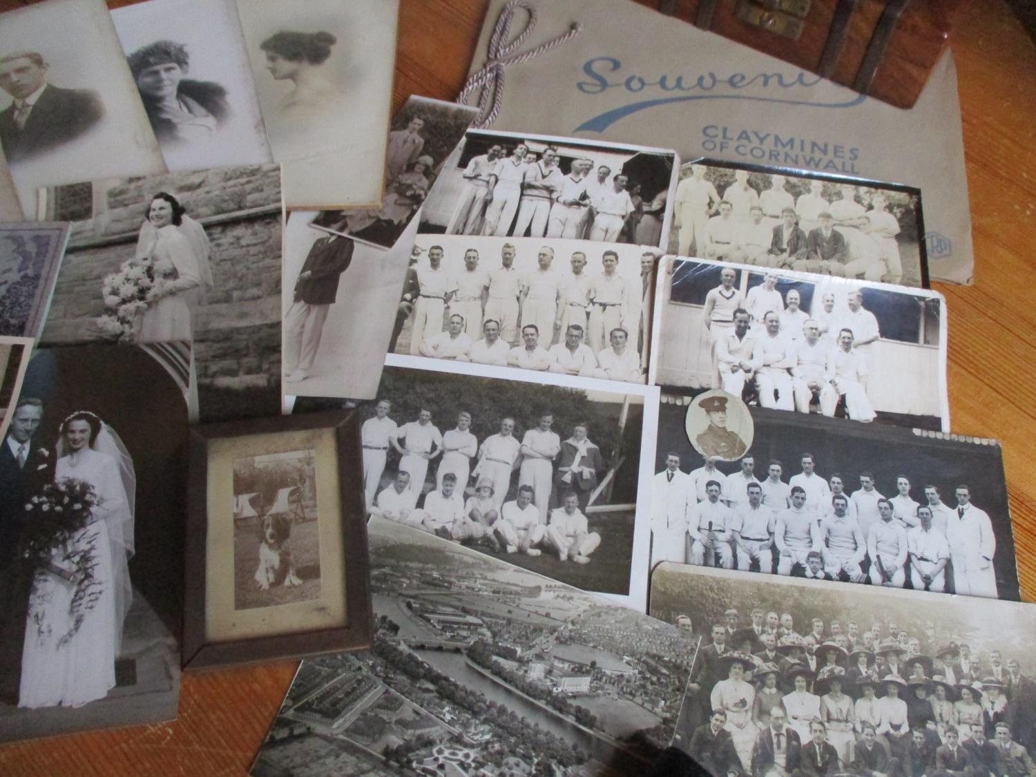 Mid 20th century cricket team photographs and others, pen knives, bottle openers, two wallets, mixed - Image 2 of 4