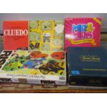 Children's board games comprising Risk, Cludeo, Trival Pursuit and Mr & Mrs