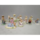 A collection of Royal Doulton Bramley Hedge figurines to include Wilfred Carries The Picnic, Mr &