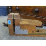 An oak sculptors vise