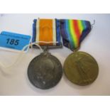 A WW1 two medal campaign group comprising the British War Medal and the Victory medal with