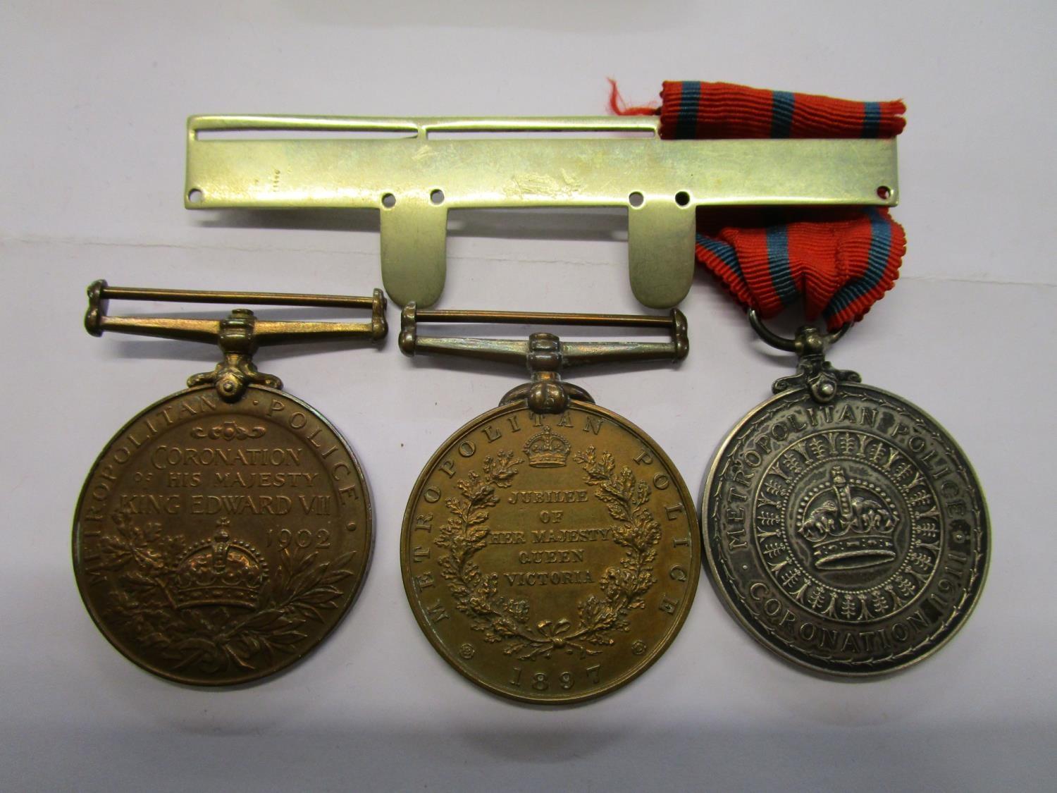 A group of three police medals comprising 1897 Metropolitan Police Jubilee of Her Majesty Queen - Image 2 of 2