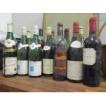 Thirteen bottles to include Antinori, Vinsanto 1985, Macon Lugny Les Charmes 1985, Ropiteau,