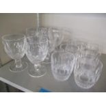 Waterford Colleen glasses to include six white wine glasses and six water glasses